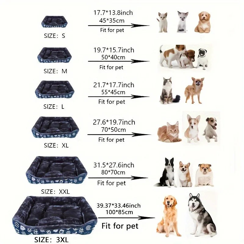 HappyTails & Yev™ Dog & Cat Bed – Soft Mat for Small, Medium, and Large Pets
