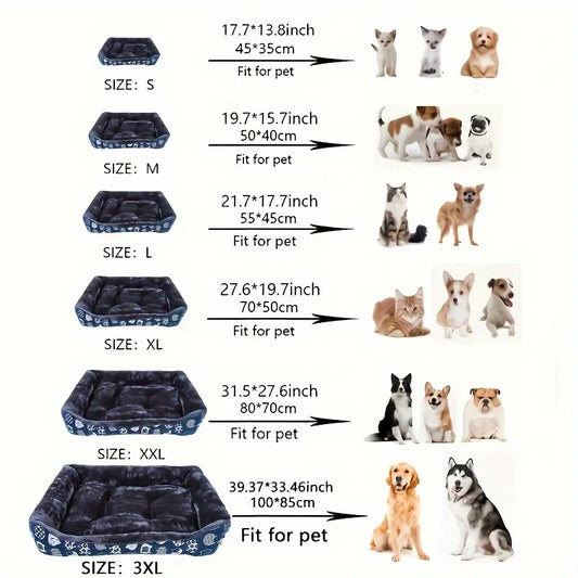 HappyTails & Yev™ Dog & Cat Bed – Soft Mat for Small, Medium, and Large Pets
